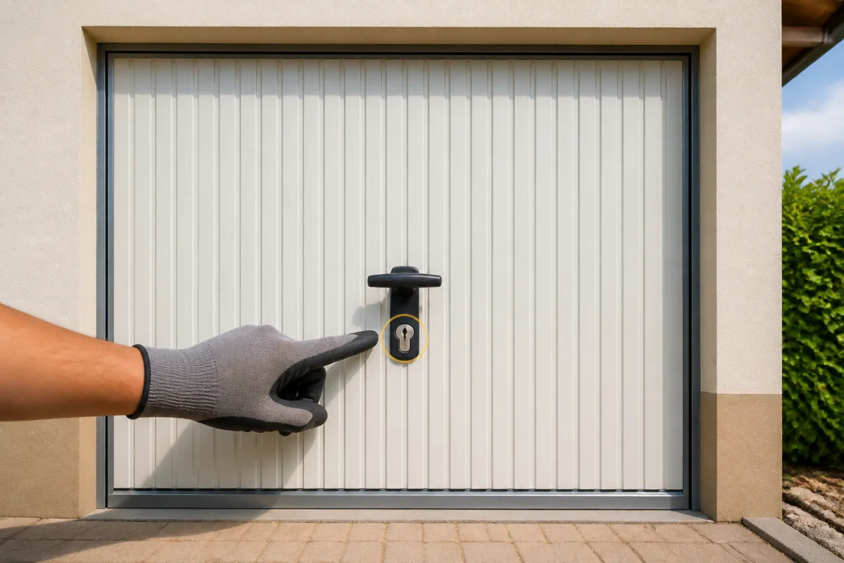 changer barillet porte garage basculante sans clef