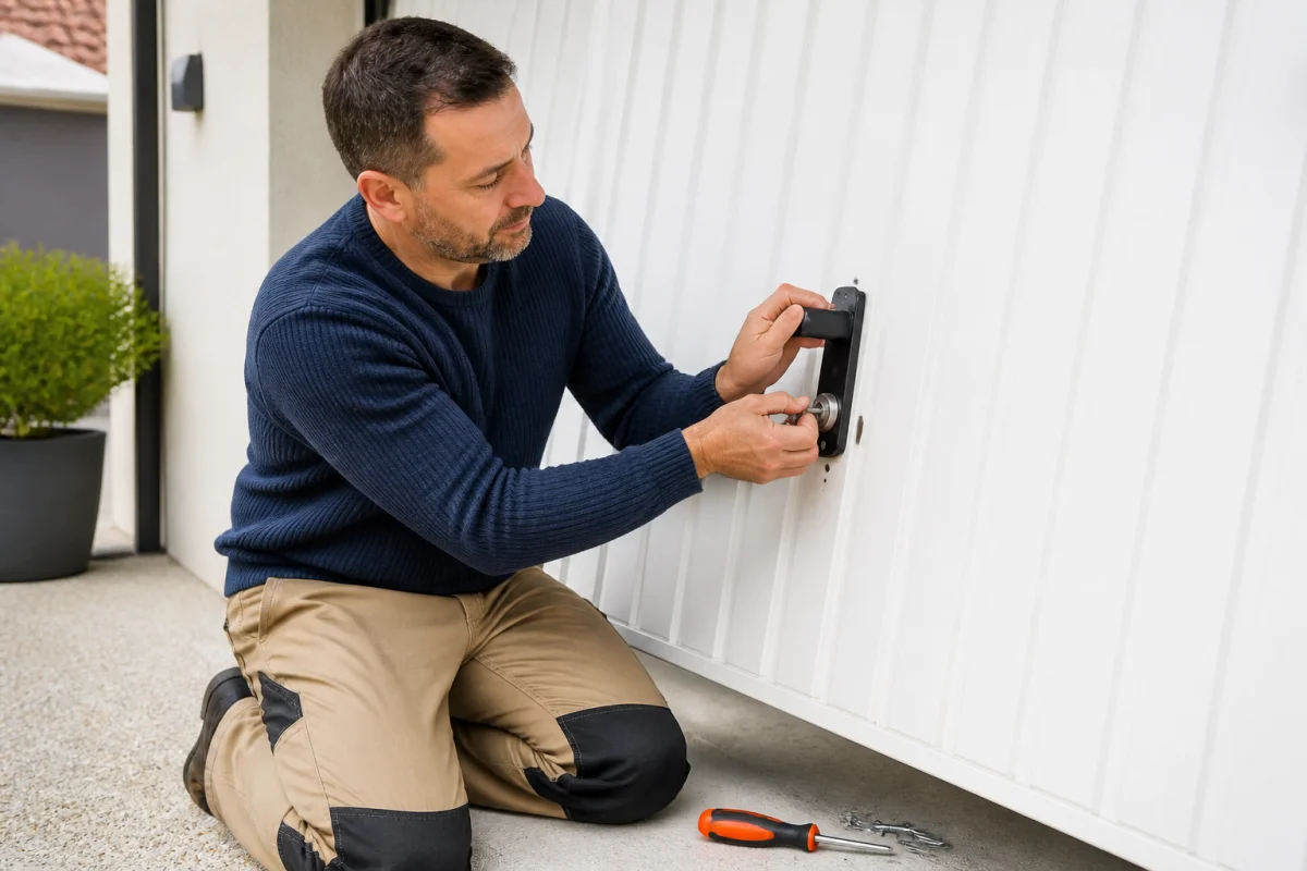 changer barillet porte garage basculante sans clef