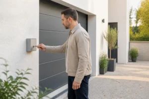 déverrouillage porte de garage motorisée
