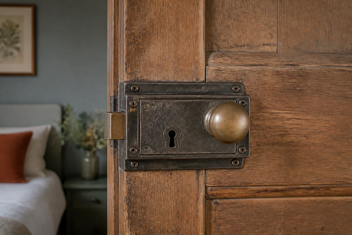 serrure porte chambre ancienne