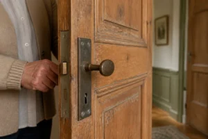 serrure porte chambre ancienne