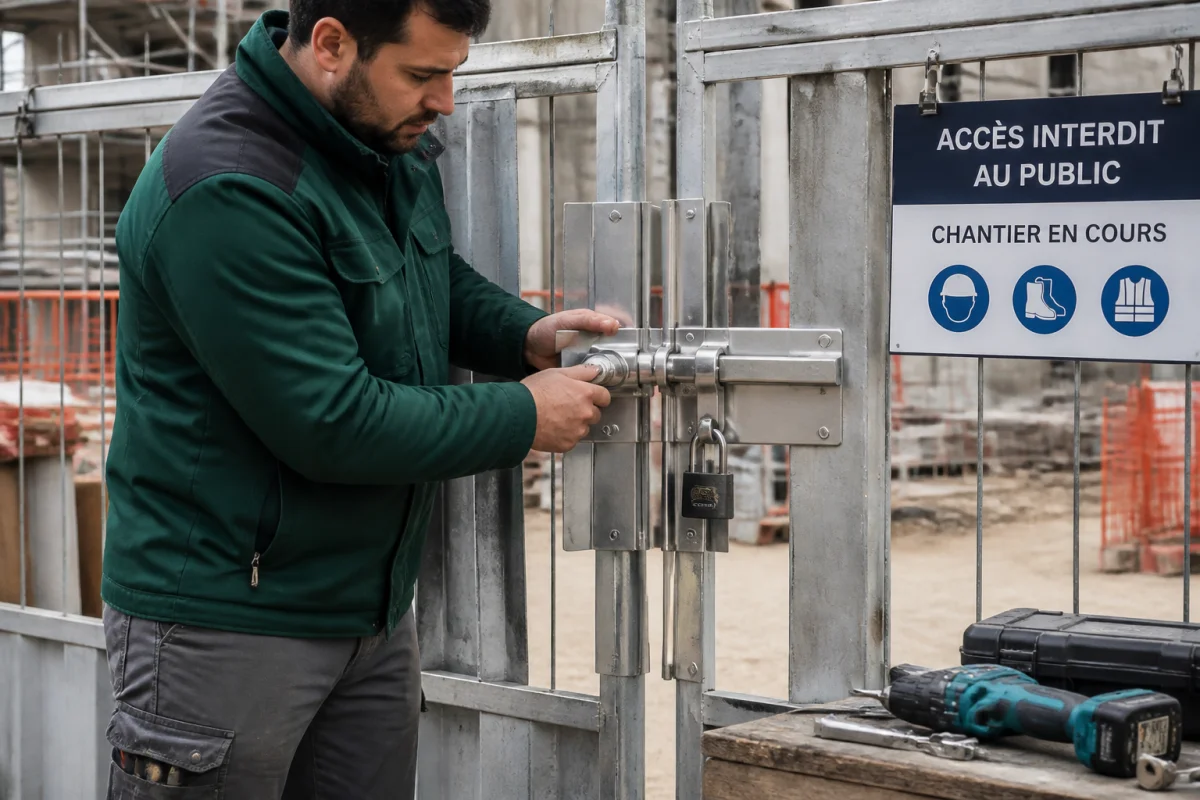 Sécuriser les accès de chantier avec des solutions concrètes