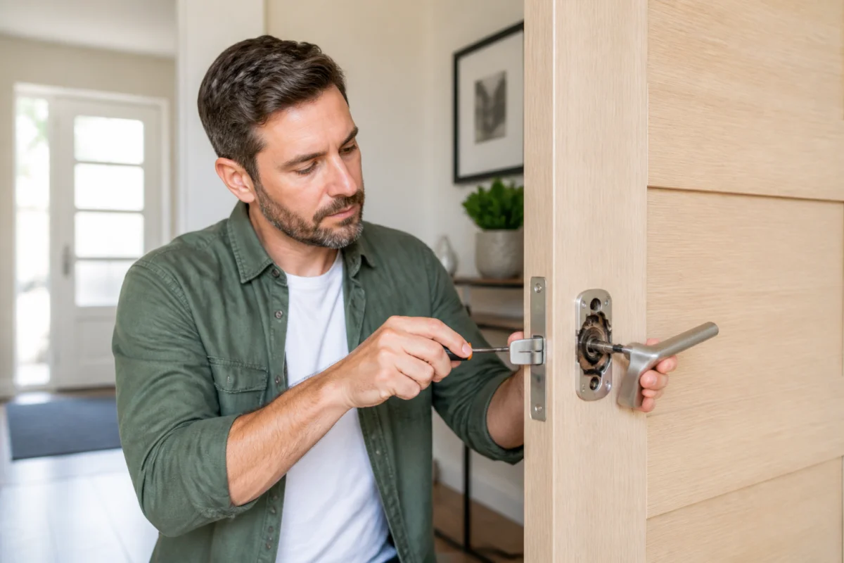 Poignée de porte bloquée, les bons réflexes pour ouvrir et réparer